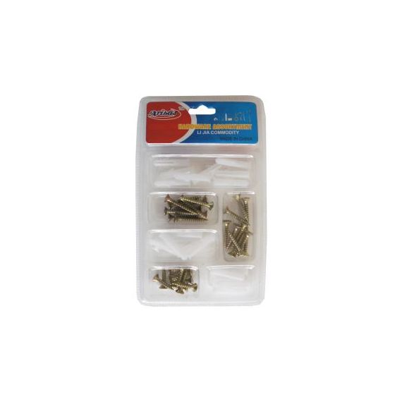 Assortimento tasselli e viti 6mm Assortimento tasselli e viti 6mm